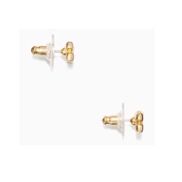 Kate Spade Gold Double Bow Earrings and 12 oz Reusable Plastic Coffee Cup - Picture 6 of 6